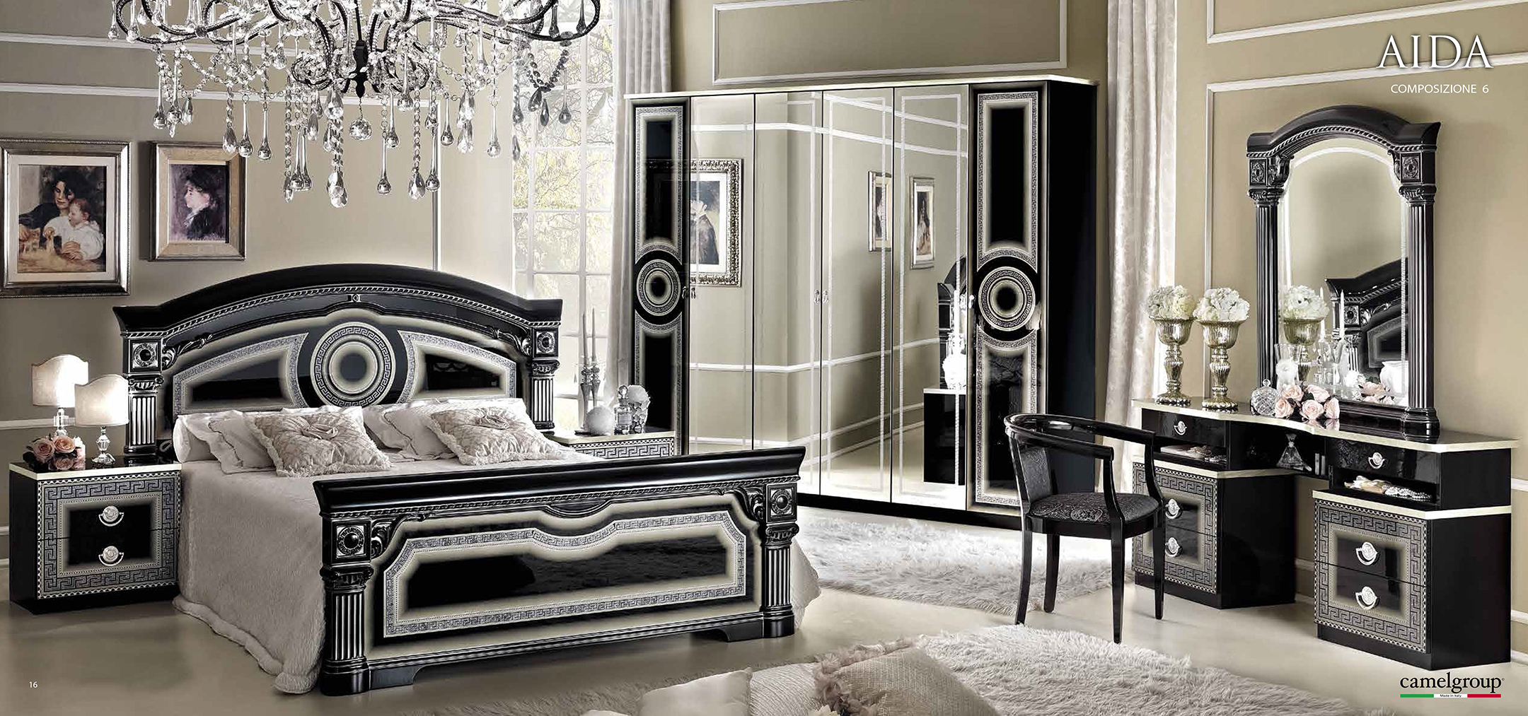 bedroom furniture black and silver photo - 7