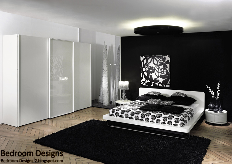 bedroom furniture black and white photo - 6