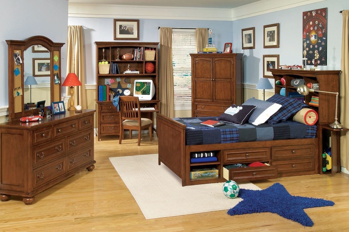 bedroom furniture with desks for kids photo - 10