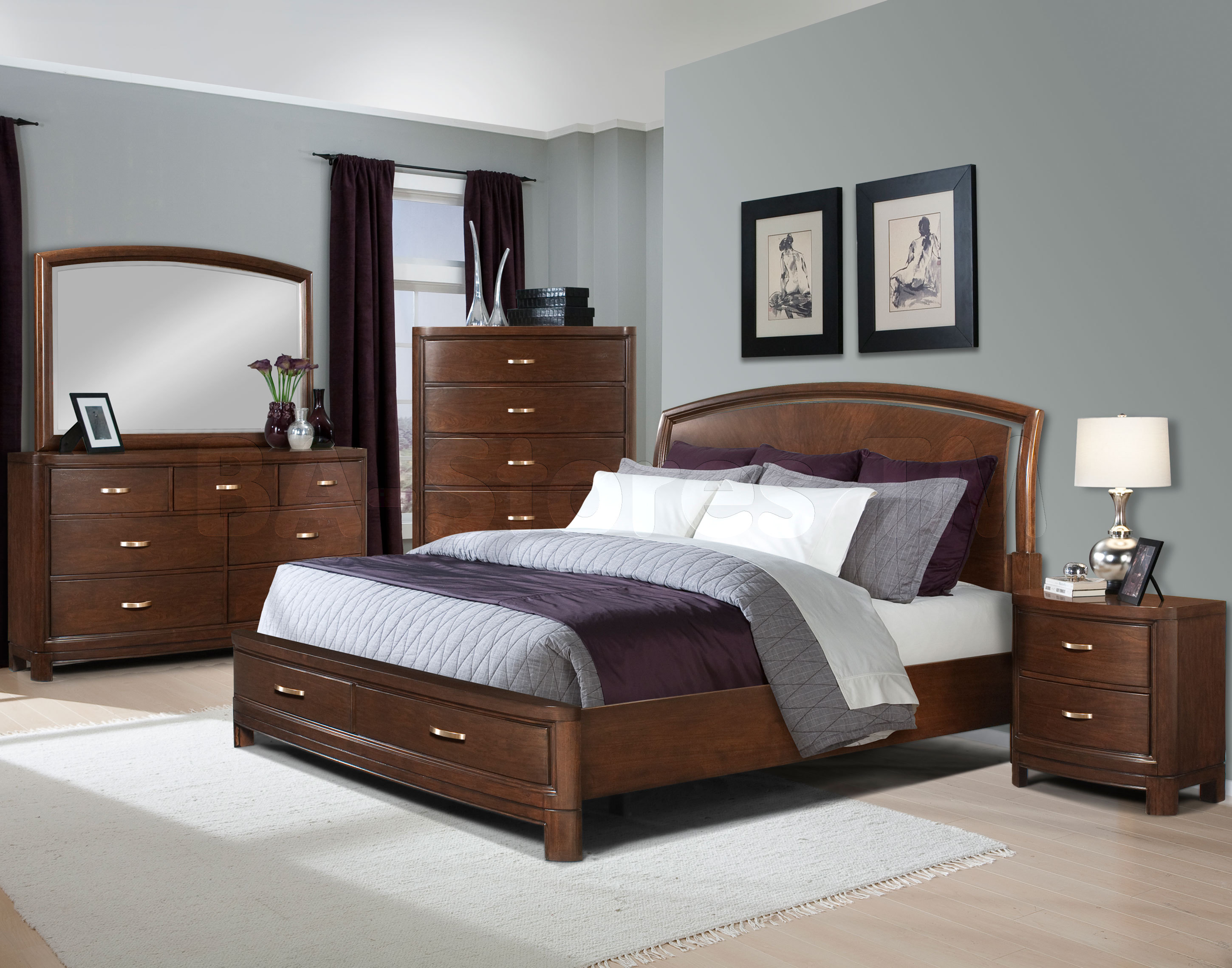 bedroom ideas brown furniture photo - 1