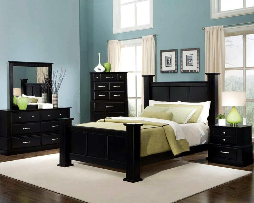 bedroom ideas with black furniture photo - 8