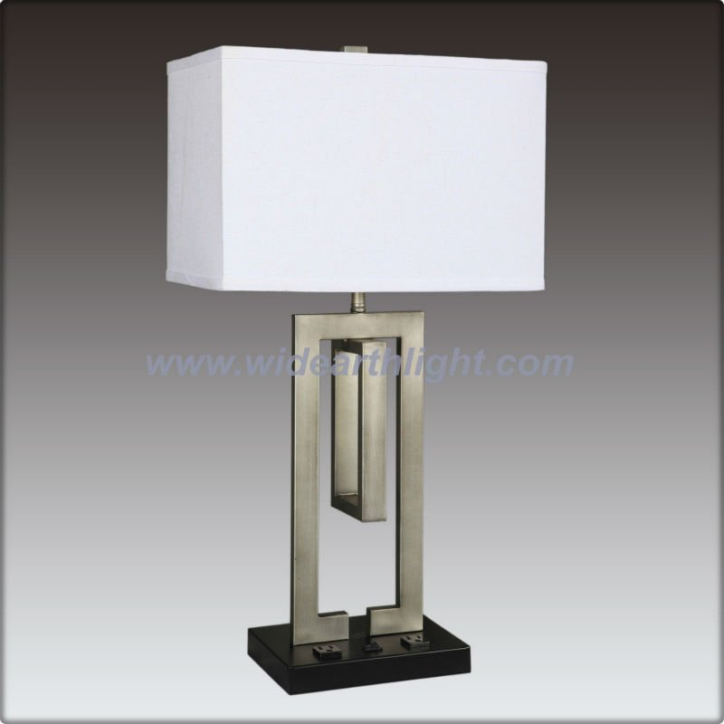 bedroom lamp with outlet photo - 10