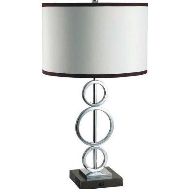 bedroom lamp with outlet photo - 6