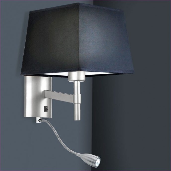 bedroom lamp with reading light photo - 6