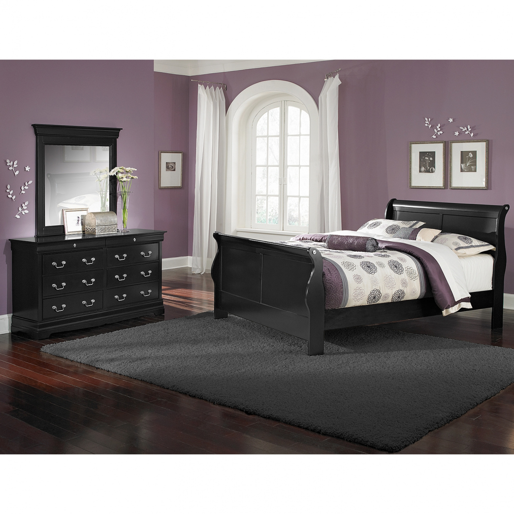 bedroom makeover black furniture photo - 10