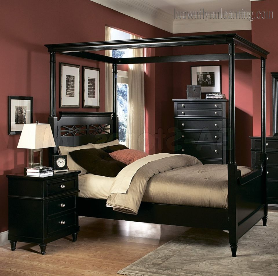 bedroom makeover black furniture photo - 5