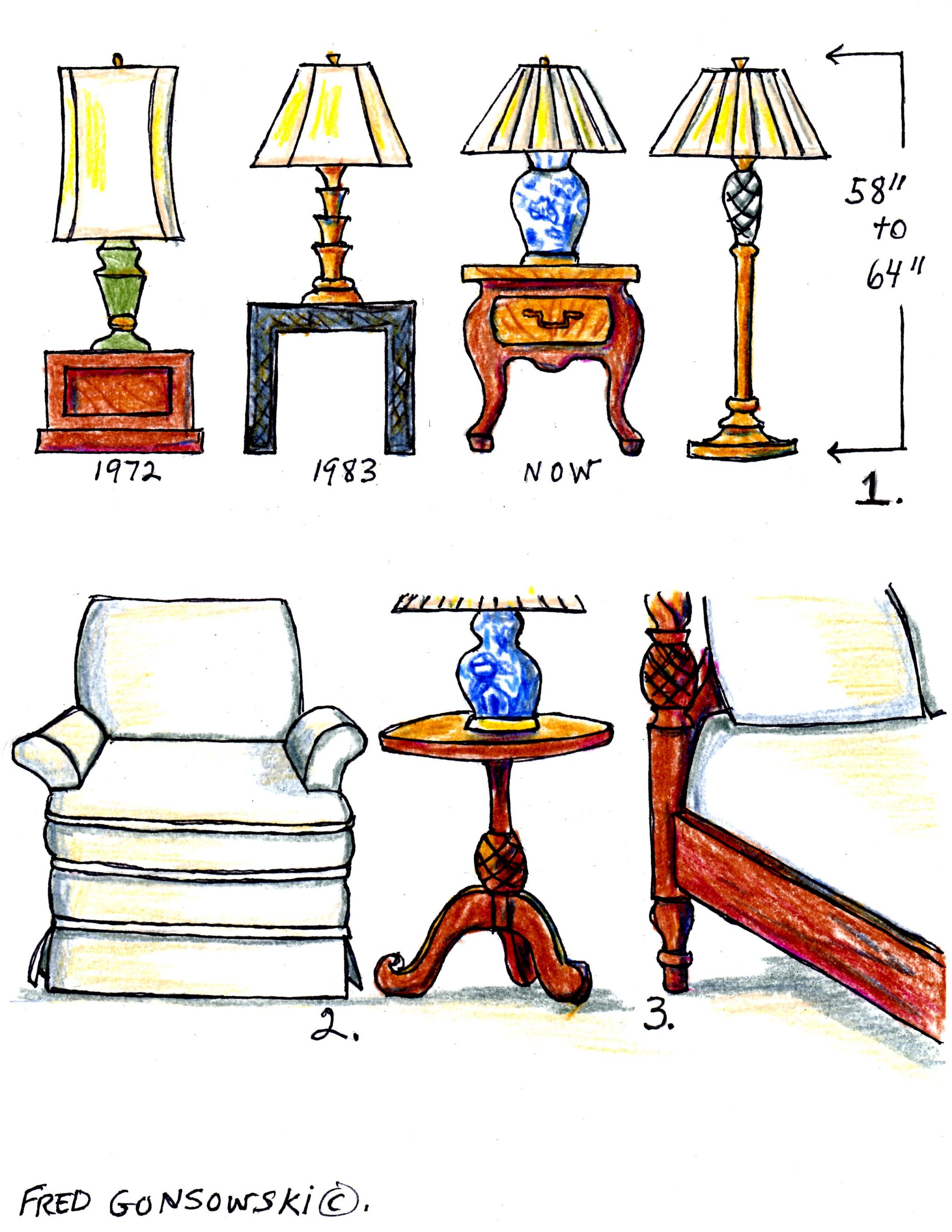 bedroom table lamp height photo - 4