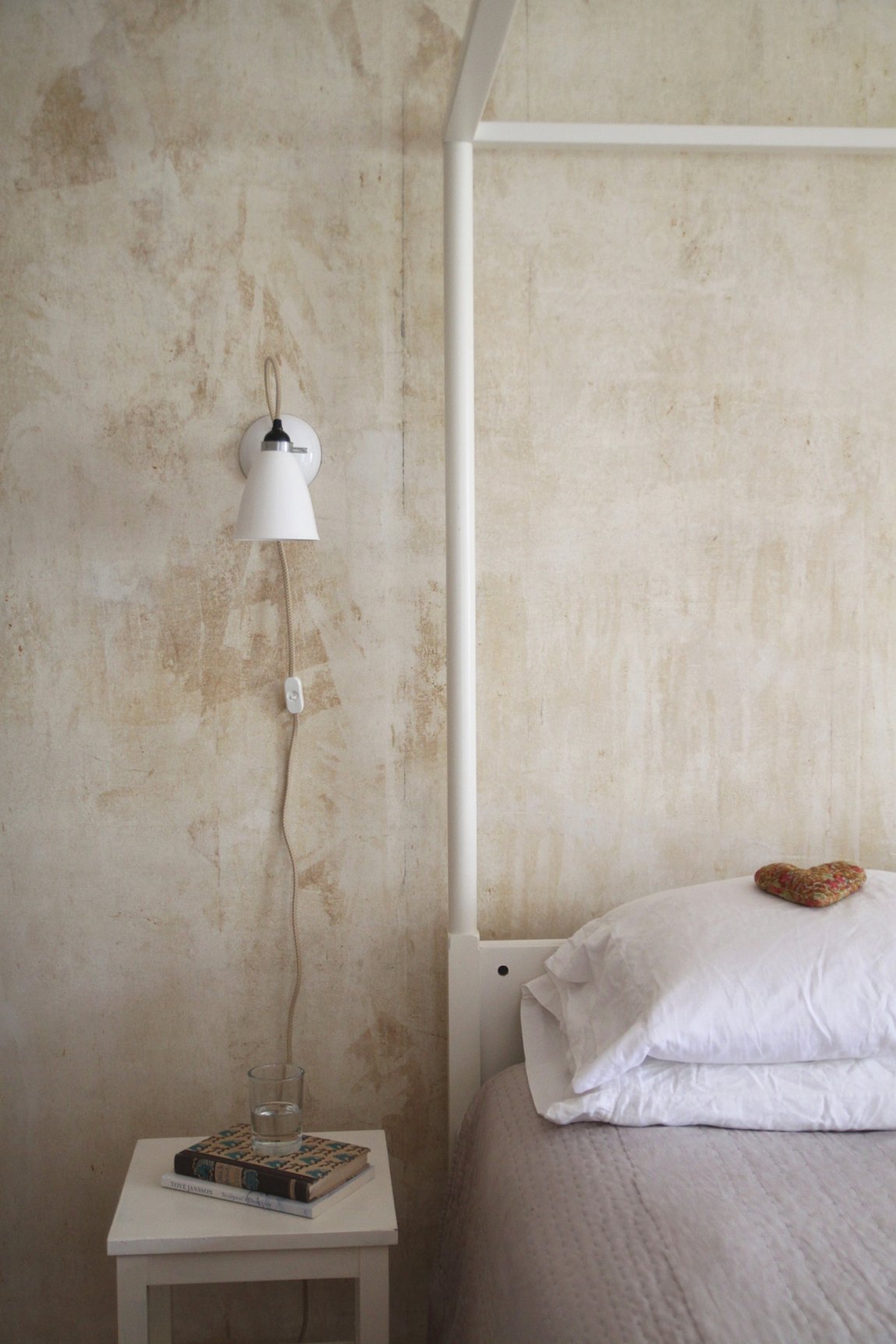bedroom wall lamp height photo - 1