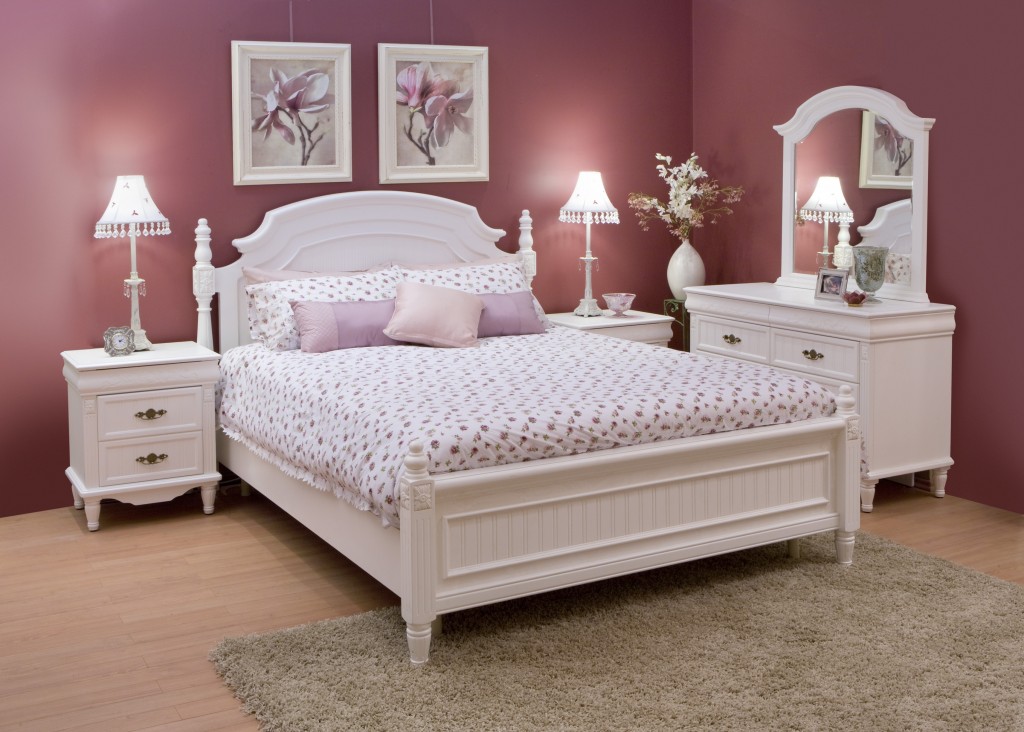 bedroom white furniture decorating photo - 8
