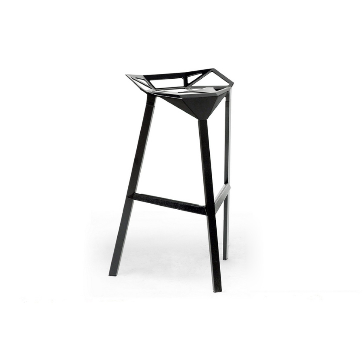black aluminum bar stools photo - 8
