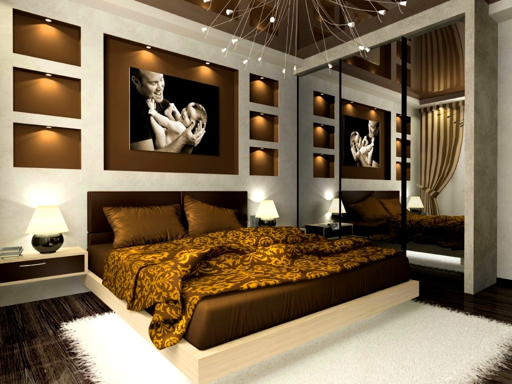 black and gold bedroom design photo - 5