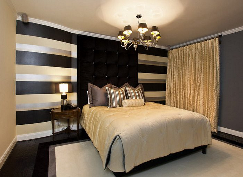 black and gold bedroom design ideas photo - 10