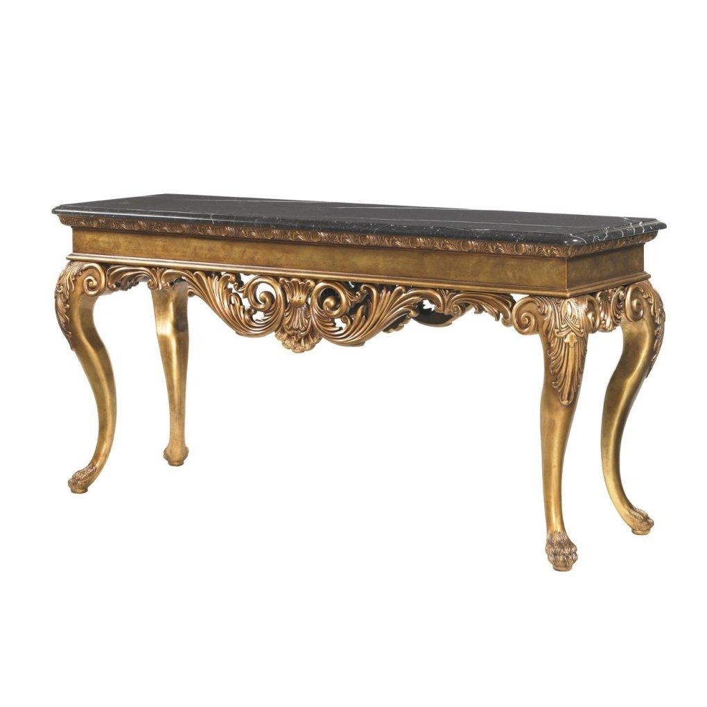 black and gold sofa table photo - 10
