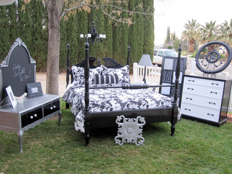 black and silver bedroom sets photo - 10