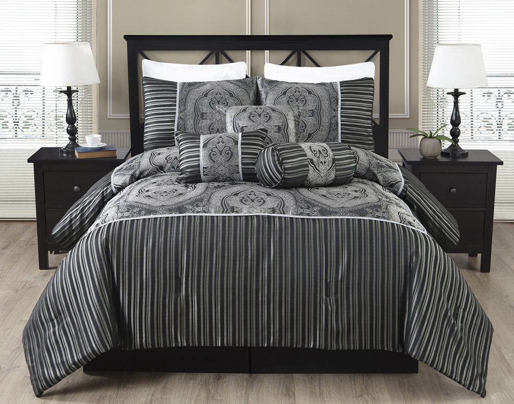 black and silver bedroom sets photo - 6