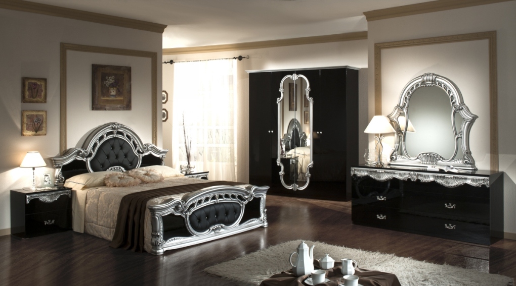 black and silver bedroom sets photo - 7