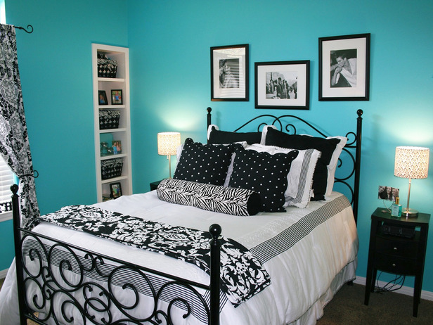 black and white and blue bedrooms photo - 1