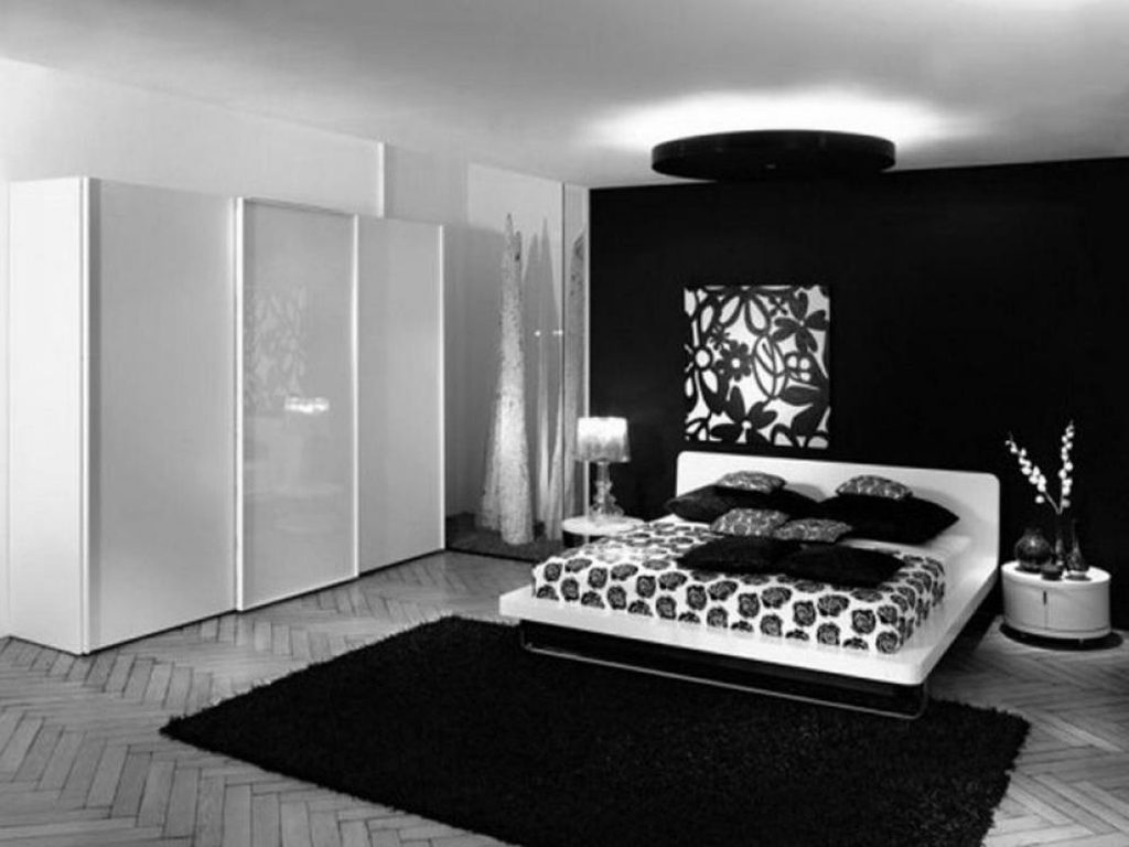 black and white bedroom designs for girls photo - 5