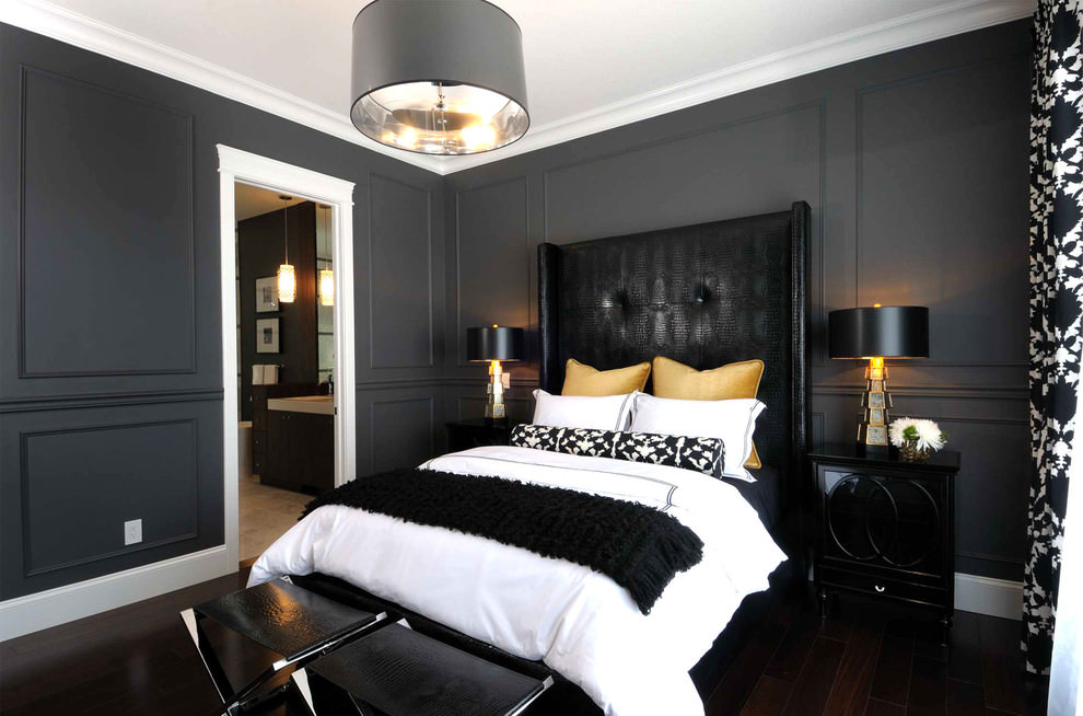 black bedroom designs photo - 6