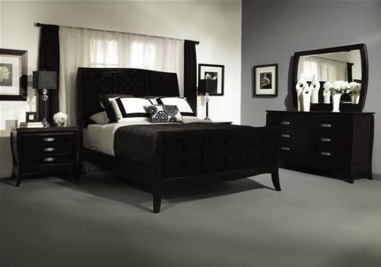 black bedroom furniture decorating ideas photo - 8