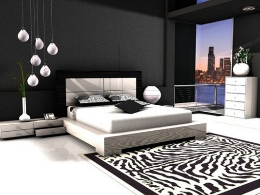 black bedroom furniture room decor photo - 10
