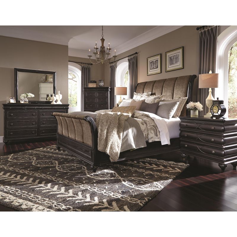 black bedroom furniture sets king photo - 3