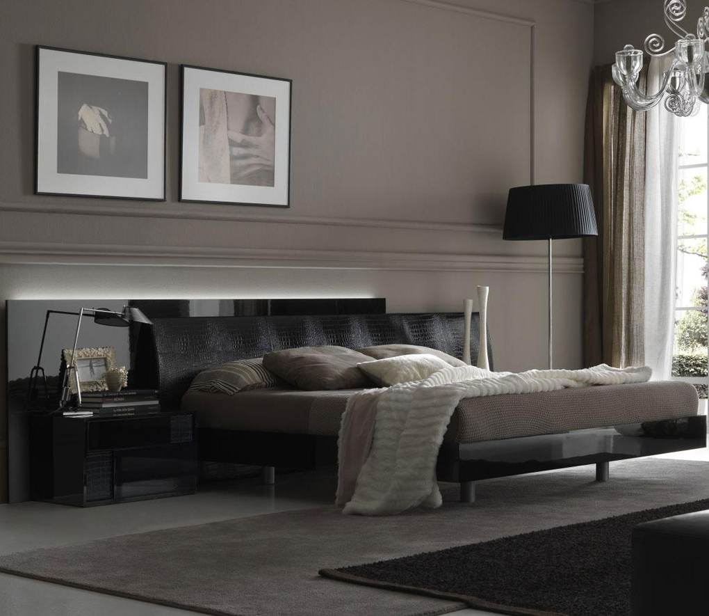 black bedroom furniture sets king photo - 5
