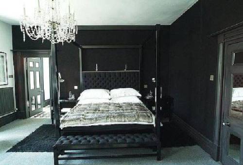 black bedroom furniture what color walls photo - 1