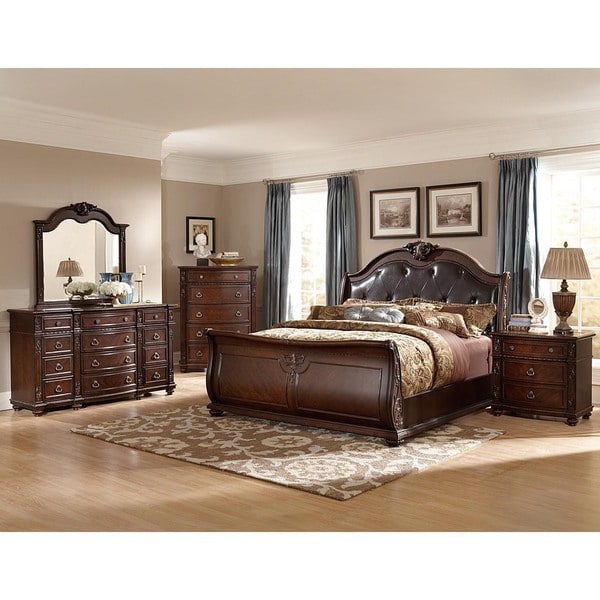 black bedroom furniture with marble top photo - 2