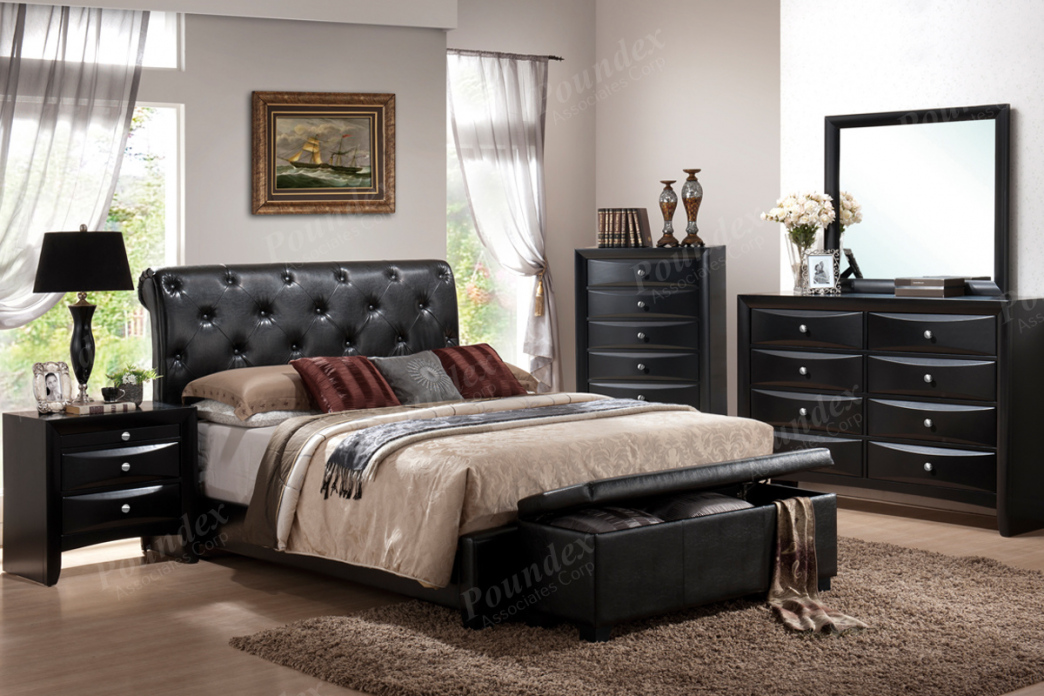 black california king bedroom furniture sets photo - 6