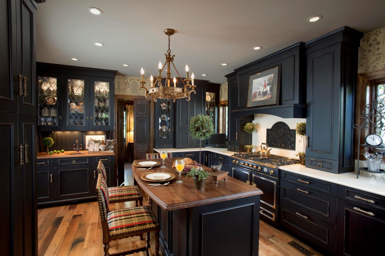 black country kitchen cabinets photo - 4