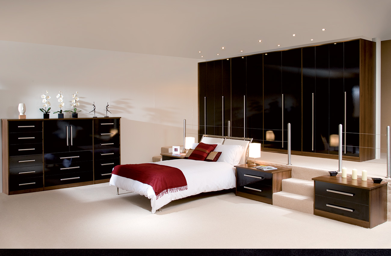 black elegant bedroom furniture photo - 4