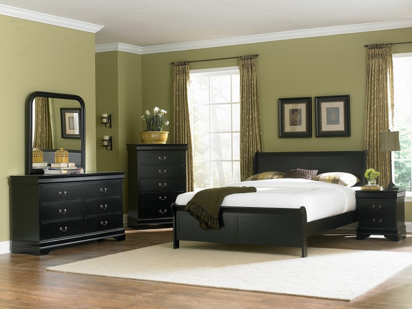 black elegant bedroom furniture photo - 7