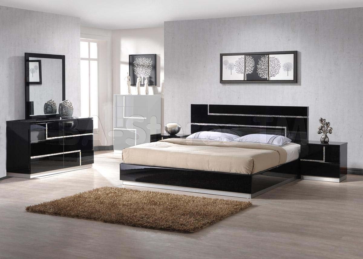 black enamel bedroom furniture photo - 3