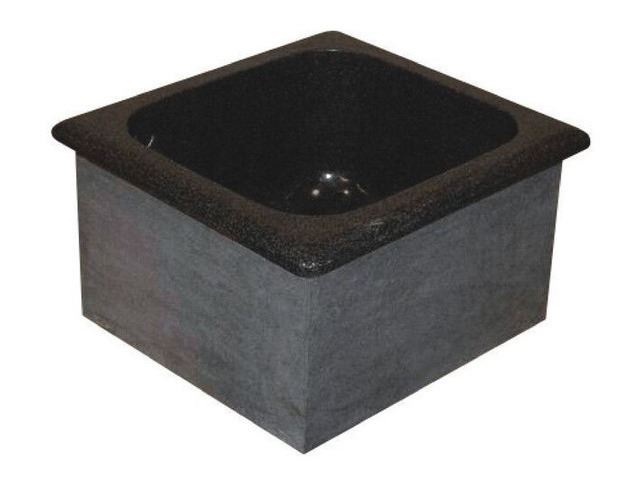 black granite prep sink photo - 5