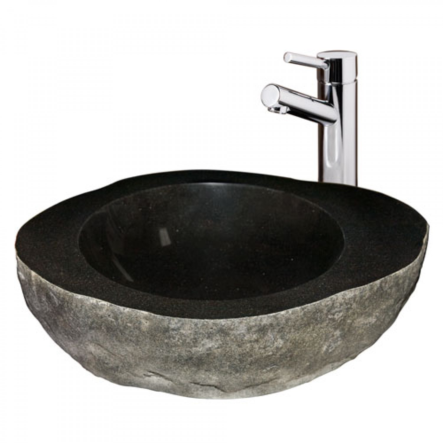 black granite sink photo - 5