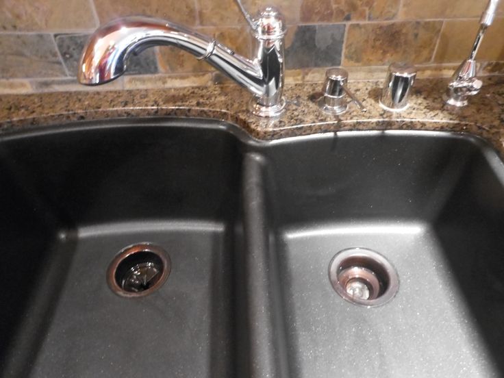 black granite sink cleaner photo - 8
