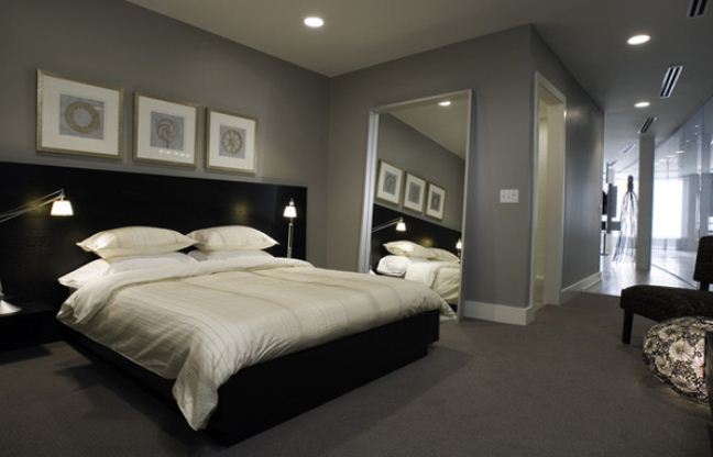 black grey bedroom decorating ideas photo - 3