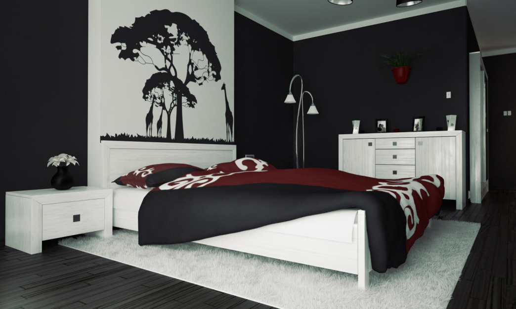 black vintage bedroom furniture photo - 10