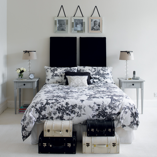 black white bedroom designs photo - 3