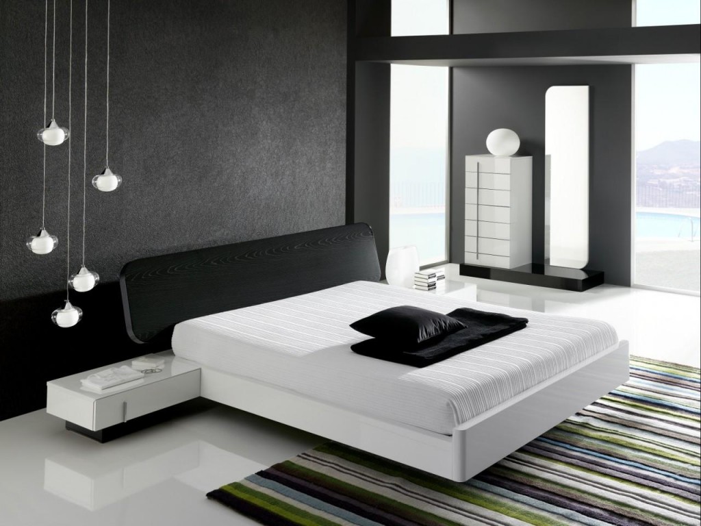black white bedroom designs photo - 4