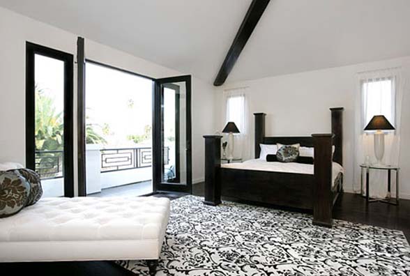 black white bedroom designs photo - 7