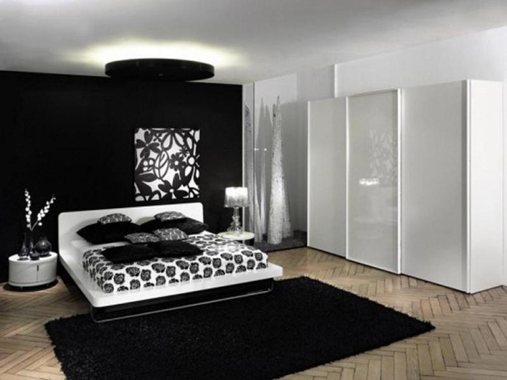 black white bedroom designs photo - 8