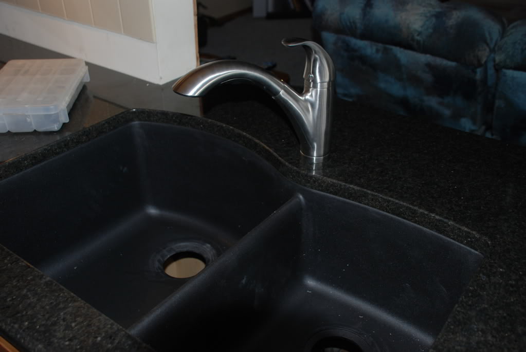 blanco black granite sink photo - 5