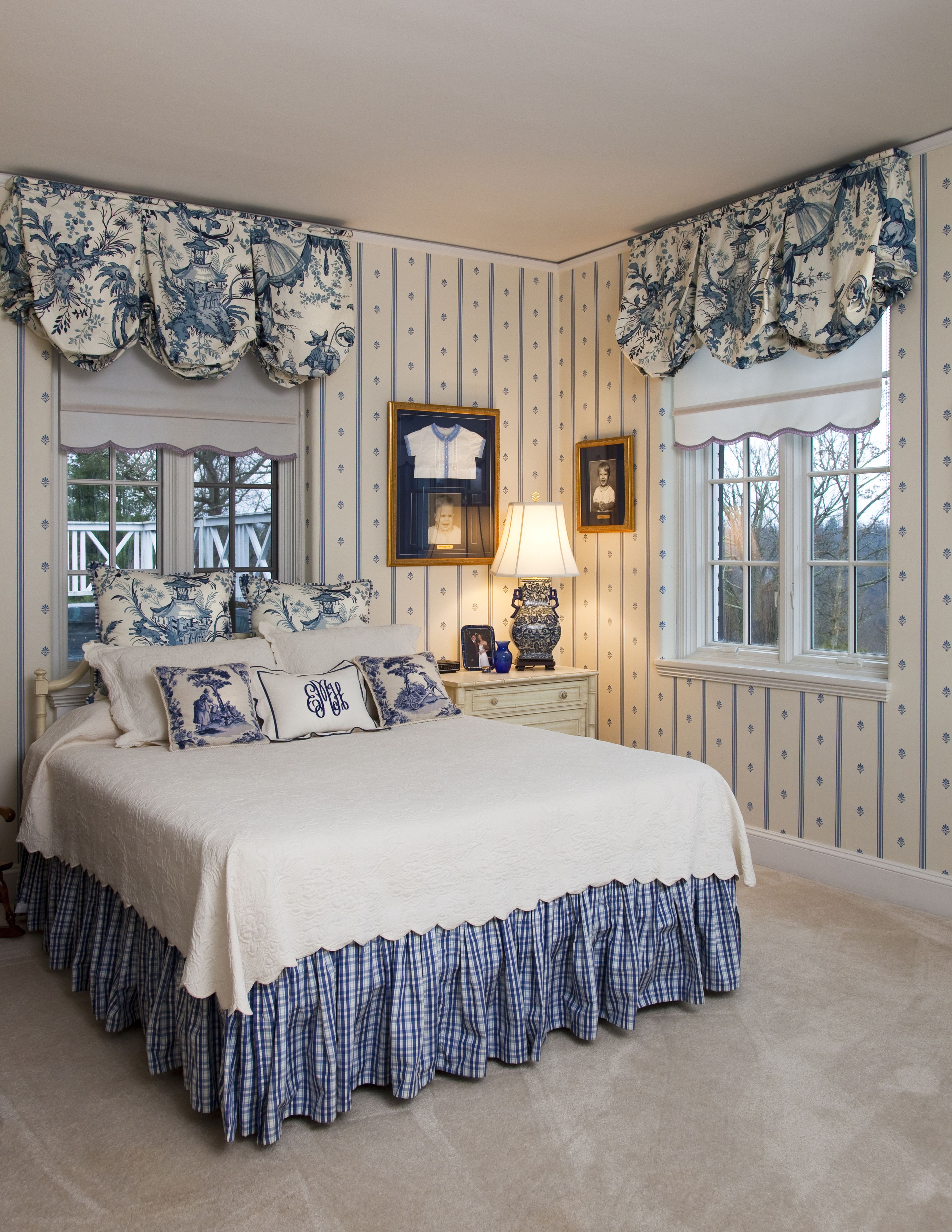 blue and white bedrooms photo - 4