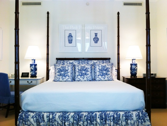 blue and white bedrooms photo - 9