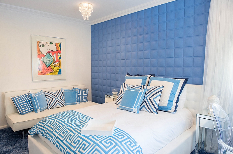 blue and white bedrooms for girls photo - 10