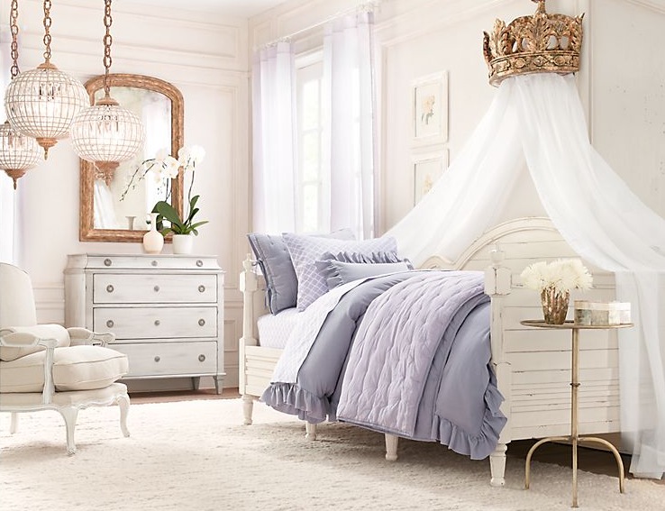 blue and white bedrooms for girls photo - 2