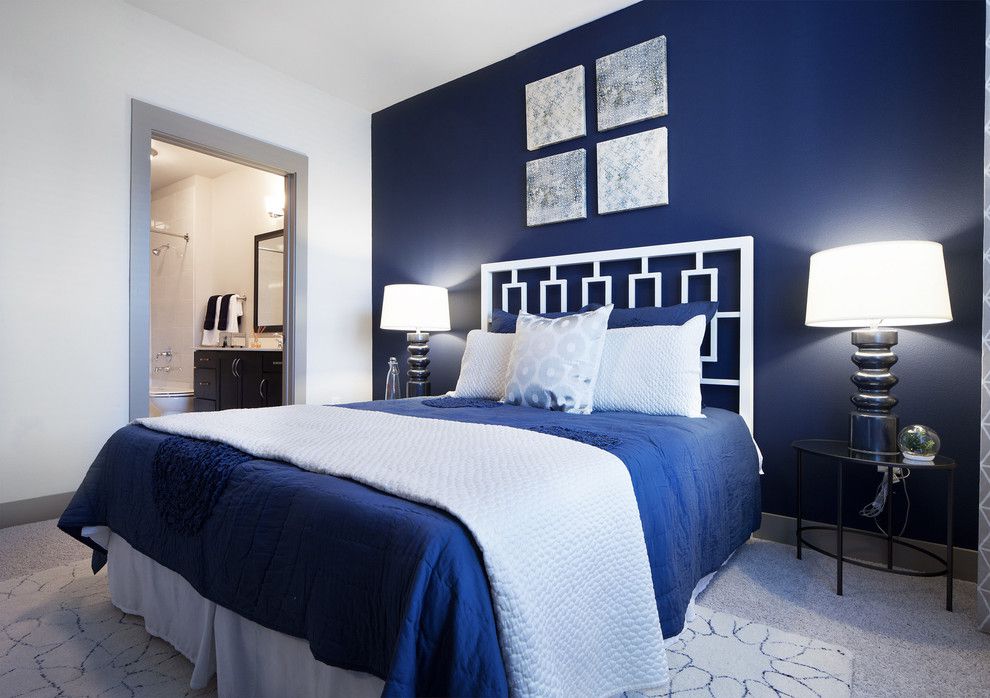 blue and white bedrooms ideas photo - 10