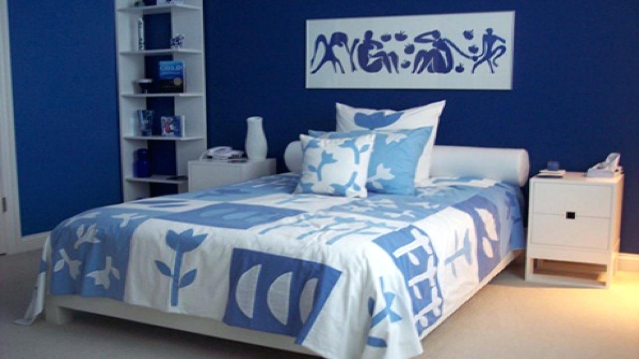 blue and white bedrooms ideas photo - 9